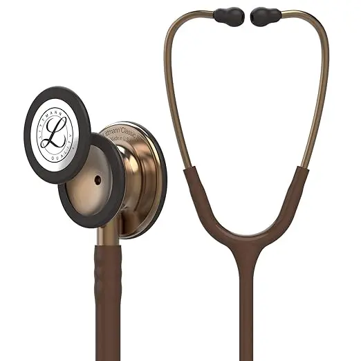 Stéthoscope de surveillance 3M Littmann Classic III, Tubulure Chocolat Edition Cuivre 5809